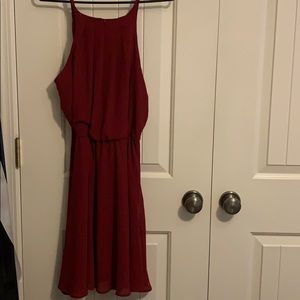 Francescas collection maroon dress